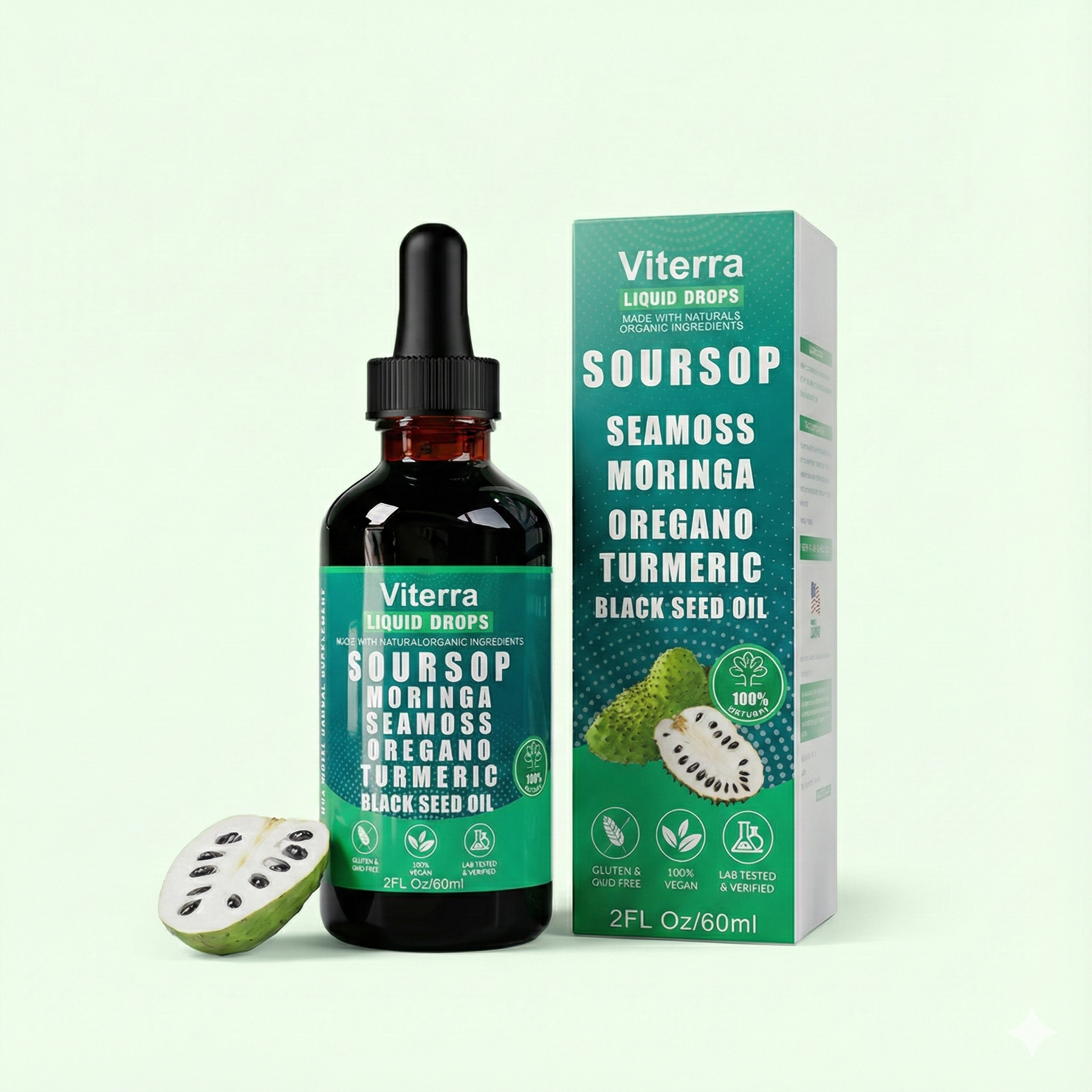 100% Organic 10-in-1 Soursop Extract Drops